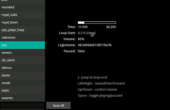 Music loop testing tool